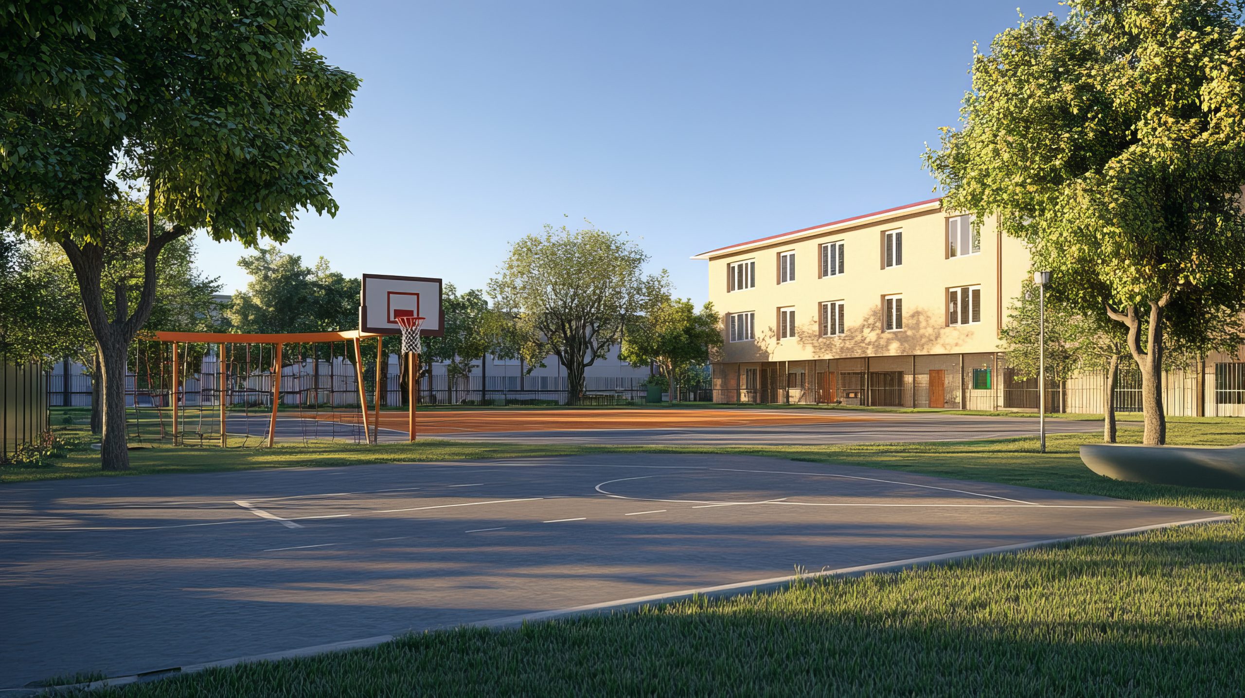 Secteurs d'activité en ingénierie - ELLIPSE GARD Groupe scolaire avec cour extérieure aménagée